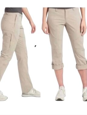 Kühl Women's Spire Roll-Up Beige Outdoor Gorpcore Hiking Pants Sz 16